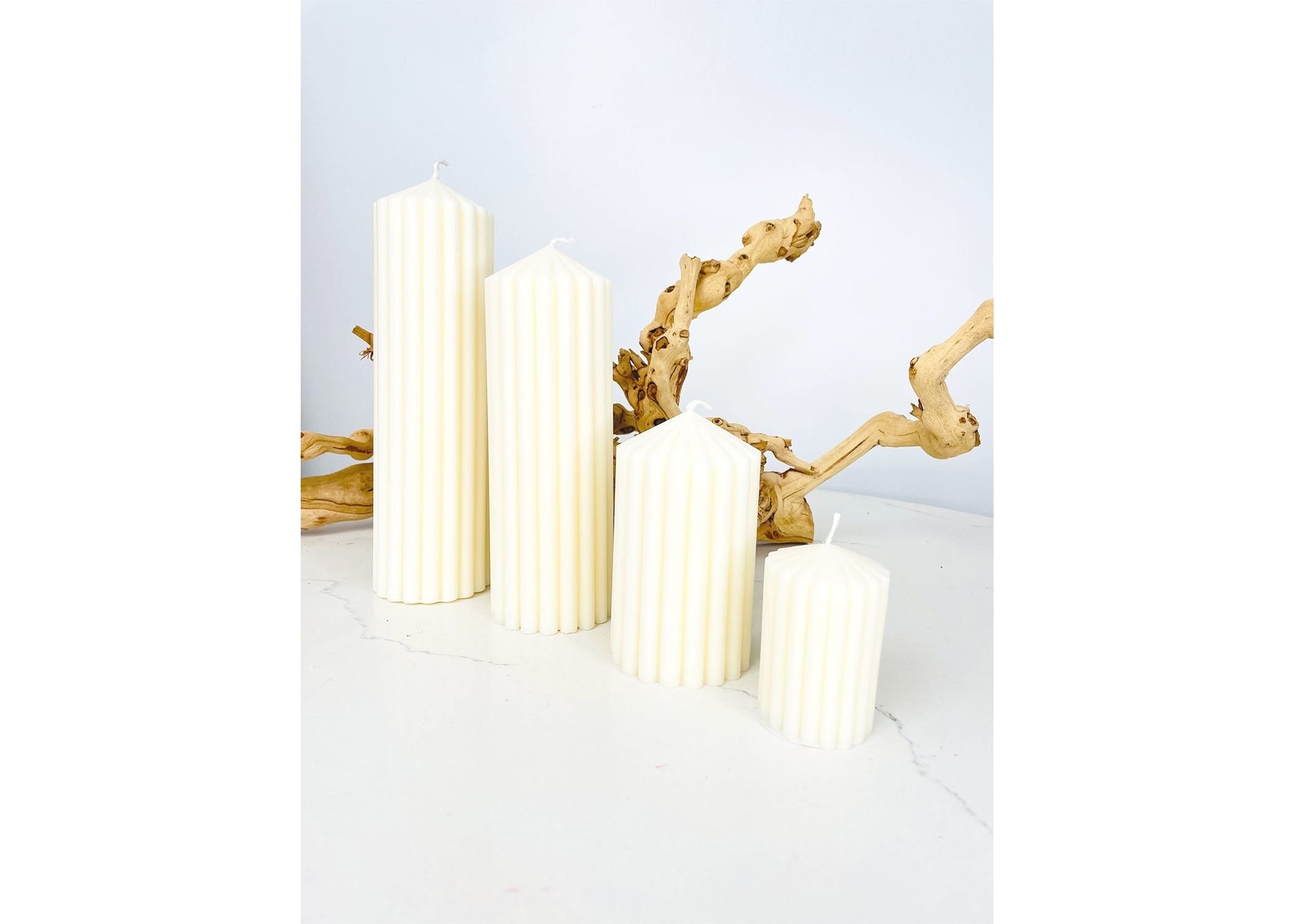 Fluted Pillar Candles